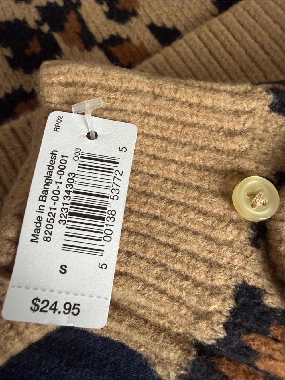 NWT Gap Kids CashSoft Leopard Print Beanie & Mittens Set - Picture 2 of 4